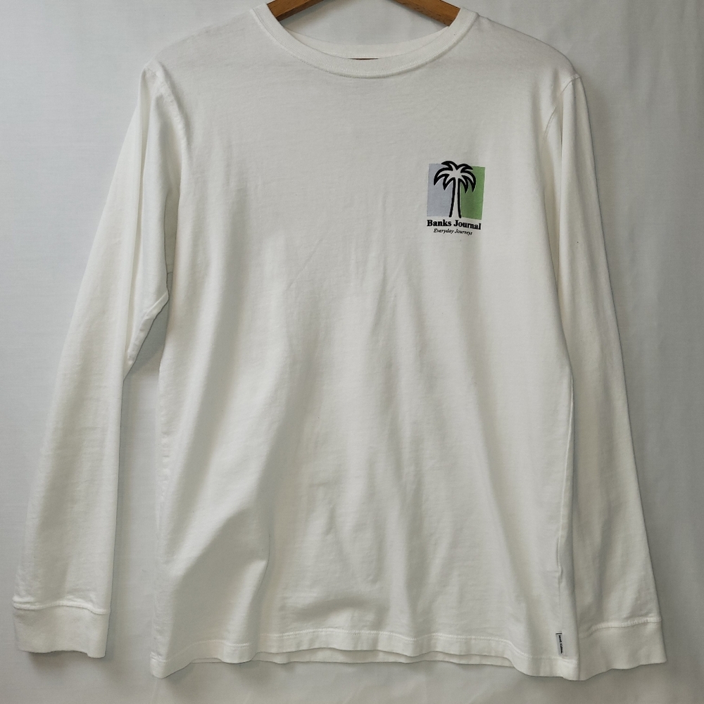 Banks Journal Everyday Journeys Long Sleeve T‎ Shirt Men's Size Small